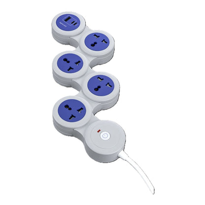 Porodo Multi-Socket Strip | Universal AC &amp; USB-C PD | 1.8m