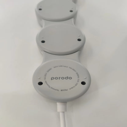 Porodo Multi-Socket Strip | Universal AC &amp; USB-C PD | 1.8m