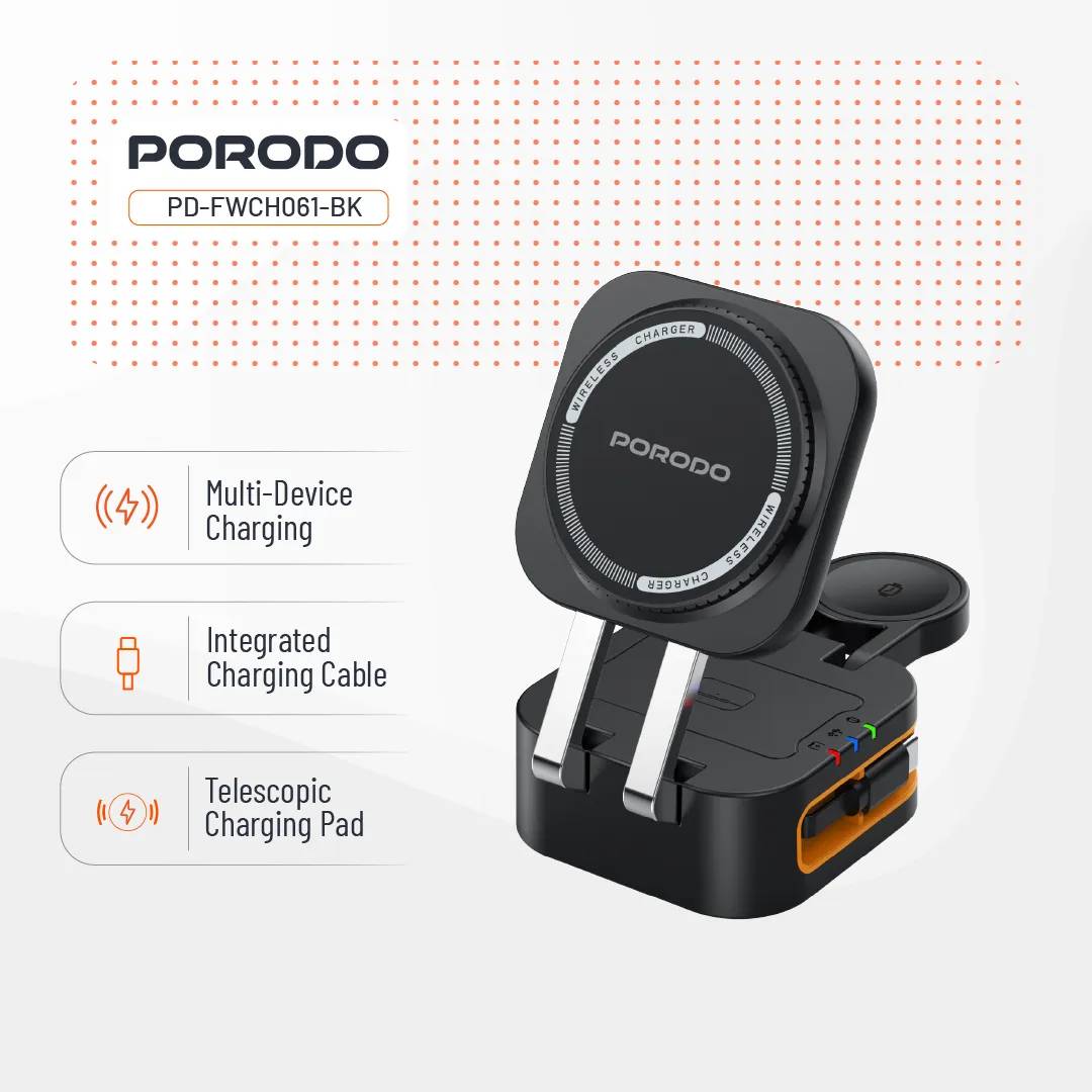 Porodo Pocket-Sized Folding Wireless Charger
