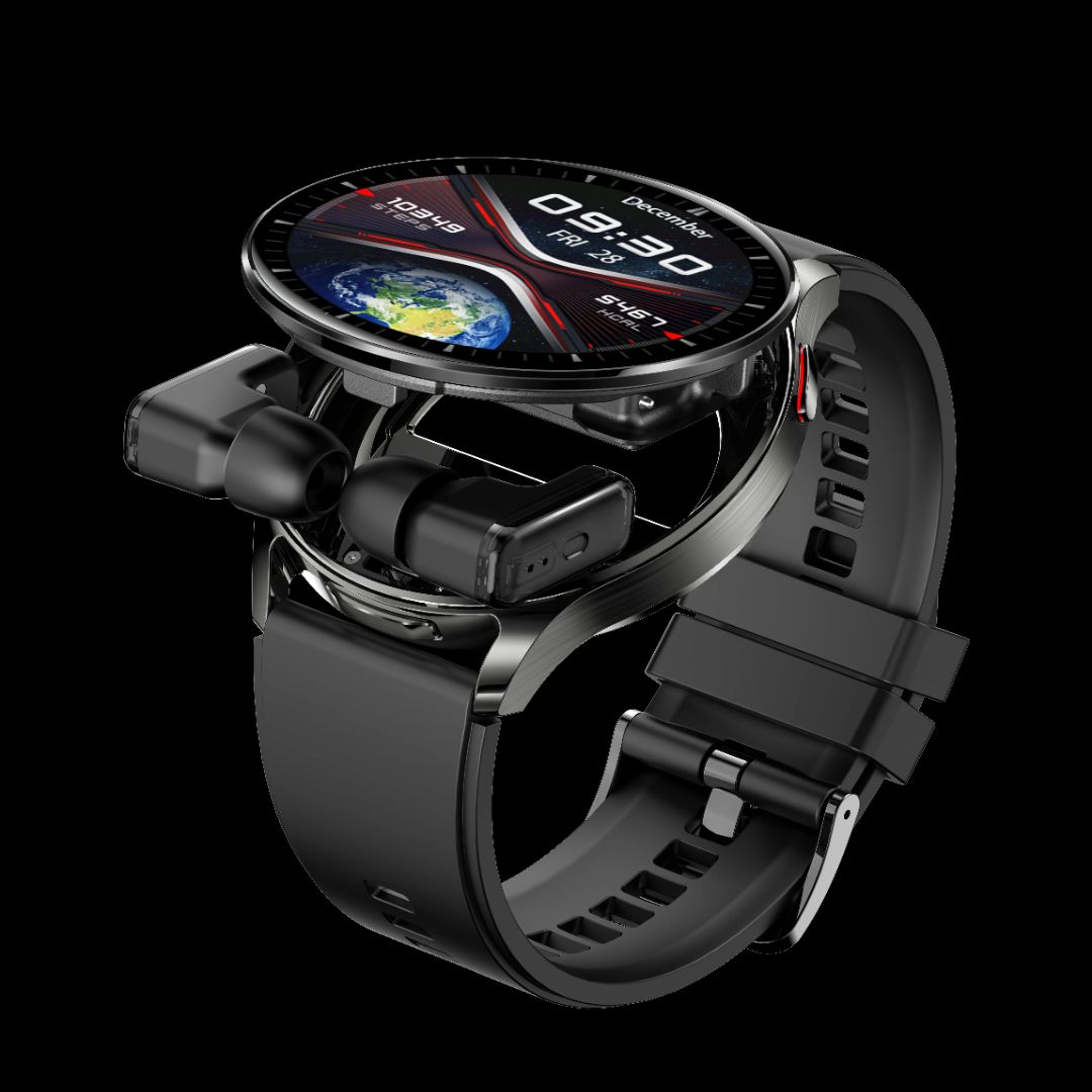 Porodo Pulse Smartwatch With Earbuds – 2 in 1 Innovation