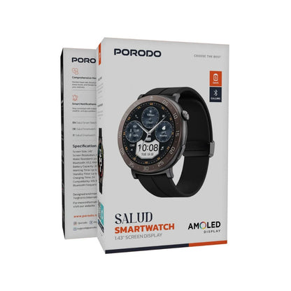 Porodo Salud Smart Watch 1.43" AMOLED Display