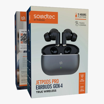 Porodo Soundtec Jetpods Pro Earbuds Gen 4 – True Wireless