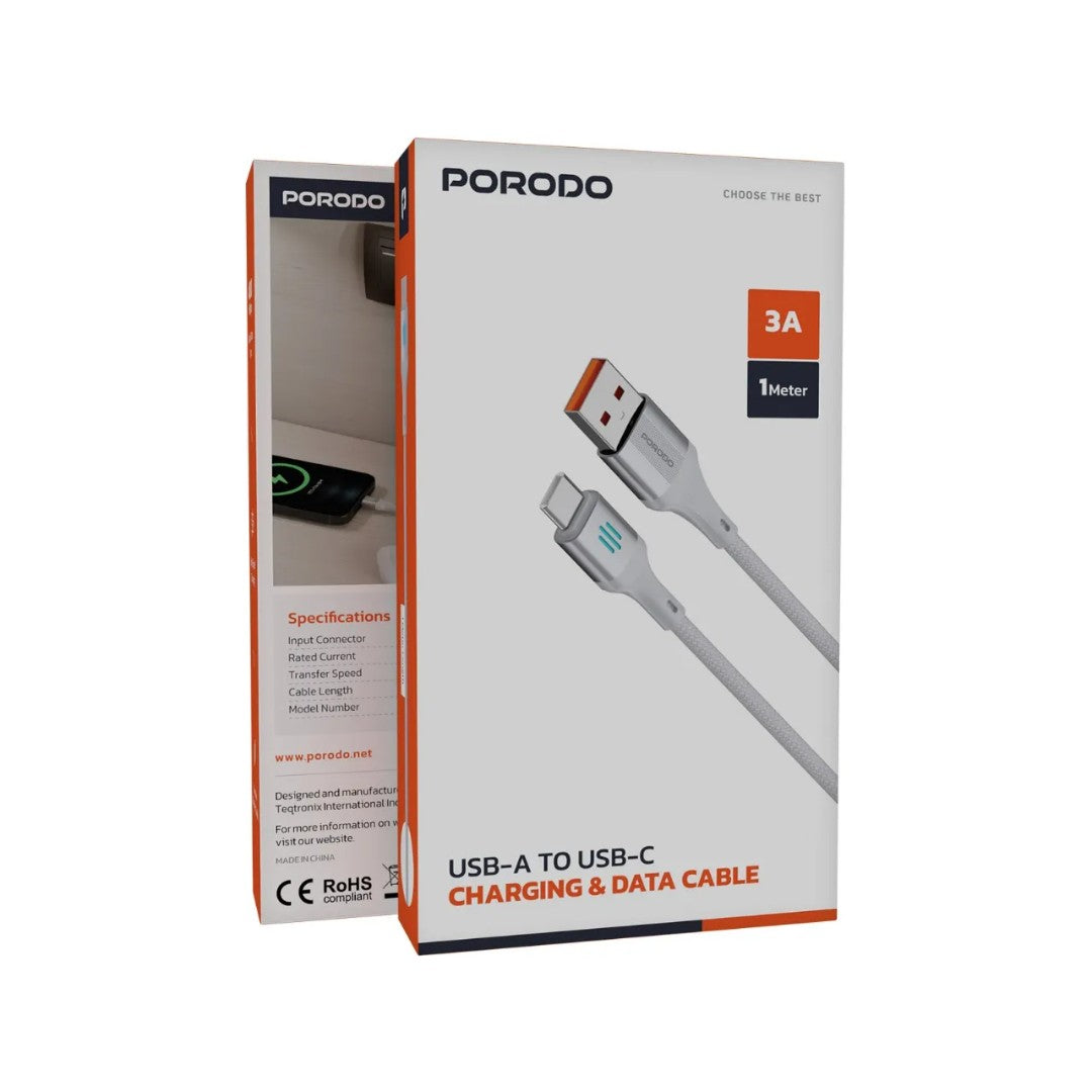 Porodo USB-A to USB-C Charging &amp; Data Cable