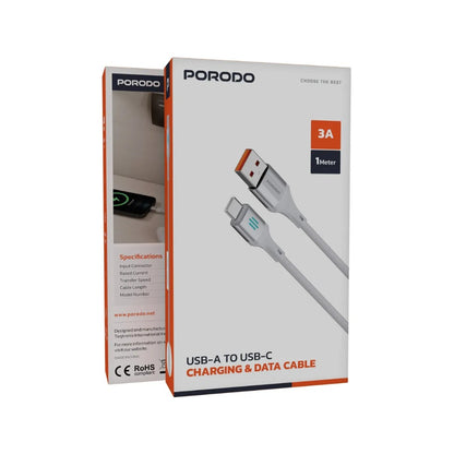 Porodo USB-A to USB-C Charging &amp; Data Cable