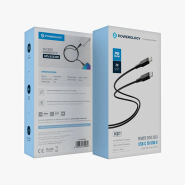 Powerology Power Sync Flex USB-C to USB-C PD 100W 2M Cable