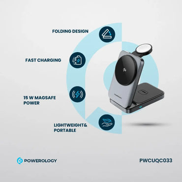 Powerology Qi2 Fast Charging Multi-Device Hub
