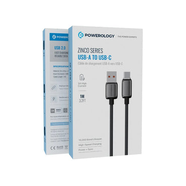 Powerology Zinco Series USB-A to USB-C Cable
