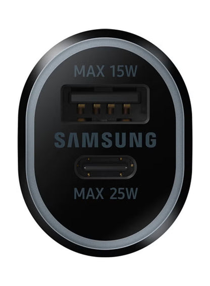 Samsung Dual Port Car Charger 25W + 15W Black