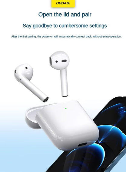 Dudao U2S TWS In-Ear Earphones, Wireless Earbuds, Bluetooth Headphones 5.3, Type-C Charging Port