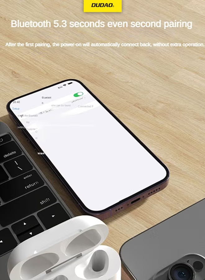 U4S TWS Wireless Earbuds, Earphone Bluetooth 5.3, Quickly Connection, Hifi Sound, Long Battery Life