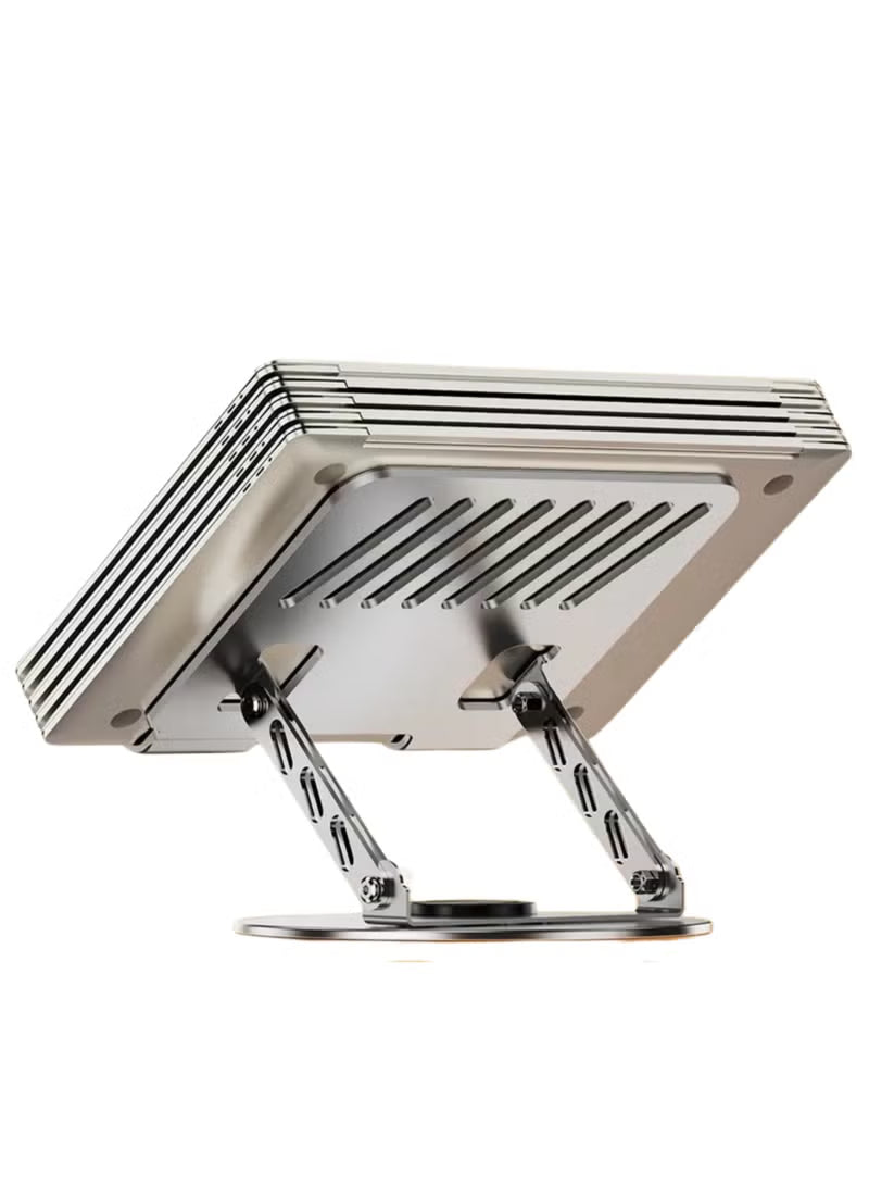 JBQ Laptop Stand for Desk – Adjustable & Rotating Aluminum Laptop Riser
