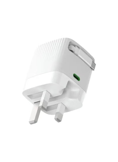 Gan Adapter 65W PD 3.0, 70 cm Retractable Cable