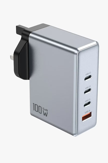 GaN Premium PD 100W UK Plug Wall Charger