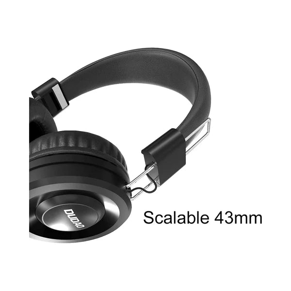 DUDAO X21 On-Ear 3.5Mm Wired Headphones for Mobiles and Laptop with in-Line Mic (Black)