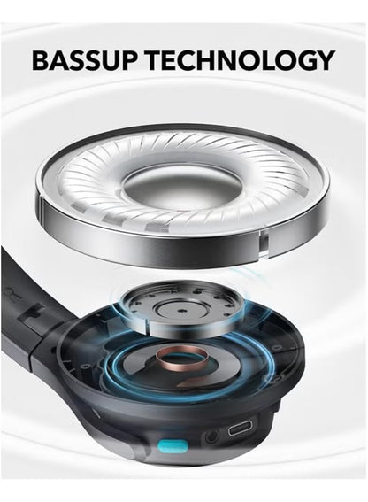 Q11i Wireless Over-Ear Bluetooth Headphones by Anker, Deep Bass, 60H Playtime