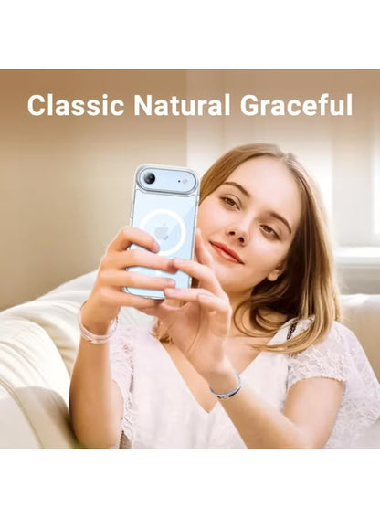 Crystal Clear Magnetic Cover for iPhone 17 Air Anti Scratch, Shockproof Protective Phone Case